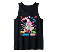 Todays Goal Keep The Tiny Gnomies Alive For Unicorn Teacher Camiseta sin Mangas