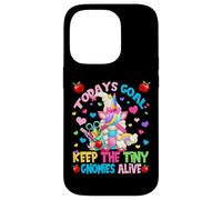 Todays Goal Keep The Tiny Gnomies Alive For Unicorn Teacher Carcasa para iPhone 14 Pro
