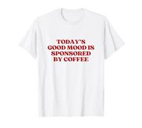 Today'S Good Mood Is Sponsored by Coffee Y2K Aesthetic Camiseta
