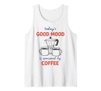Today'S Good Mood Sponsored by Coffee Enthusiasts Camiseta sin Mangas