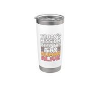 Today's Mission Keep The Tiny Humans Alive Vaso térmico de acero inoxidable de doble pared