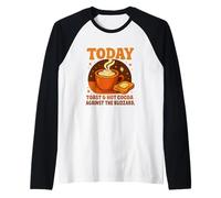 Today'S Plan: Toast & Hot Cocoa Against The Blizzard Gifts Camiseta Manga Raglan