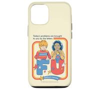 Today's Problems F U Sarcastic Retro Funny Adult Humor Carcasa para iPhone 12/12 Pro