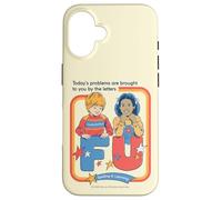 Today's Problems F U Sarcastic Retro Funny Adult Humor Carcasa para iPhone 16