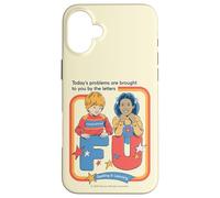 Today's Problems F U Sarcastic Retro Funny Adult Humor Carcasa para iPhone 16 Plus