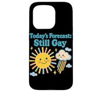 Todays Pronóstico Todavía Gay Lindo Pastel Orgullo Gráfico Carcasa para iPhone 15 Pro