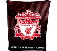 Todd Linens Liverpool - Manta de Forro Polar con Escudo del fútbol Americano LFC Suave y cálida para sofá, Manta de Viaje, Regalo para Hombres, niños y Adolescentes, 100 x 150 cm