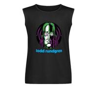 Todd Rundgren Art Sleeveless T-Shirt Man's Fashion Cotton Black Vest Tank Clothes, Negro , XXL