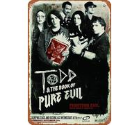 Todd & The Book Of Pure Evil - Cartel de metal de película para interiores y exteriores, panel de pared, retro, vintage, 8 x 12 pulgadas