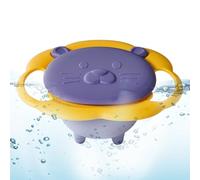 Todddler Gyro Bowl |19x17x7cm Gyro Rotating Bowls - Spill-Proof Anti-Fall 360 Degrees Rotating Convenient Cleaning Gyroscopic Smooth Bowl For Girls Children Boys