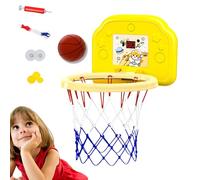 Toddler Basketball Hoop, Foldable No Drilling Basketball Net, PP Induction Automatic Scoring, Funny Outdoor Sports Toy For Girls and Kids, 9.65x10.24x12.2 Inches