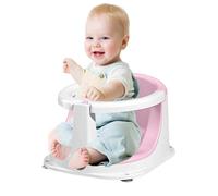 Toddler Bath Seat, Foldable Bathtub Shower Seat with Full Body Support, Padded Comfort and Built-In Temperature Sensor, Designed for 0-3 Years Old Girls, Boys, Preschoolers Safety