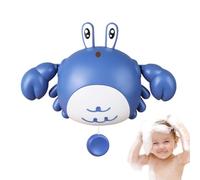 Toddler Bath Toy, Cute Crab Shape Floating Toy, Parent Child Interactive Wind Up Companion, Water Play Fun for Boys Girls Daycare Beach Travel, Durable Safe , Blue Orange