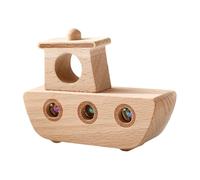 Toddler Boat Toy - Set Play Rolling Ball de Madera, Juguete de aprendizaje Divertido | Juego de Desarrollo de la Coordinación de Ojos a Mano Juguete educativo Montessoris, Regalo de decoraa