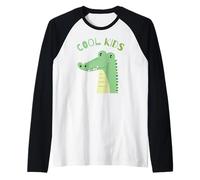 Toddler Boy Funny Animal Lover, Kids, Crocodile Alligator Camiseta Manga Raglan