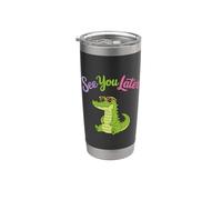 Toddler Boy Funny Animal Lover, Kids See You Later Alligator Vaso térmico de acero inoxidable de doble pared