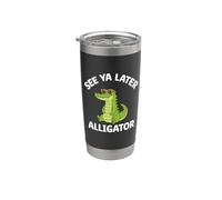 Toddler Boy Funny Animal Lover, Kids See You Later Alligator Vaso térmico de acero inoxidable de doble pared