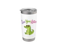 Toddler Boy Funny Animal Lover, Kids See You Later Alligator Vaso térmico de acero inoxidable de doble pared