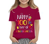 Toddler Boy Girl Summer Clothes First Day of School Shirt In My Pre School Shirt Toddler Kindergarten Shirts Mädchen Langarm Shirt 152, Vino, 2-3 años