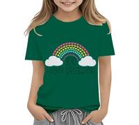 Toddler Boy Girl Summer Clothes First Day of School Shirt In My Pre School Shirt Toddler Kindergarten Shirts Baby Langarm Shirts Mädchen, verde, 6-7 años