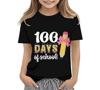 Toddler Boy Girl Summer Clothes First Day of School Shirt In My Pre School Shirt Toddler Kindergarten Shirts KurzBluse Mädchen, Negro , 10-11Years