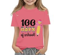 Toddler Boy Girl Summer Clothes First Day of School Shirt In My Pre School Shirt Toddler Kindergarten Shirts KurzBluse Mädchen, Rosa., 2-3 años