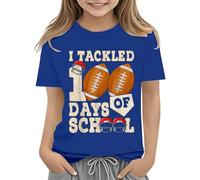 Toddler Boy Girl Summer Clothes First Day of School Shirt In My Pre School Shirt Toddler Kindergarten Shirts Top 2, azul, 10-11Years