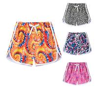 Toddler Boys Girls Printed Sport Shorts Kids Summer Drawstring Athletic Shorts Children Elastic Waist Basketball Soccer Active Short Casual Soft Pull on Beach Pants