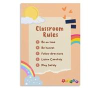 Toddler Classroom Poster Gentle Touches Quiet Voice Behavior Print