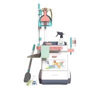 Toddler Cleaning Toys, Kids Broom and Mop Set, 15 piezas Pretend Play Kit, 13,19 x 12,2 x 27,95 pulgadas Realistic Mini Tools, Small Kid Ages 1 3 to Birthday, Navidad, Family Fun