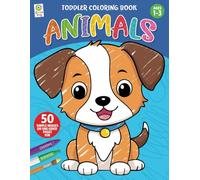 Toddler Coloring Book ANIMALS: Simple Pictures to Learn and Color For Kids Ages 1-3 (US Edition) Paperback-Large (Toddler Coloring Books)