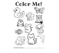 Toddler Coloring Book | Coloring Book for Toddlers 2-4 years | 50 Animals Coloring Book