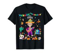 Toddler Day of Dead Dia de los Muertos Sugar Skull Halloween Camiseta