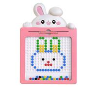 Toddler de la tarjeta magnética de los puntos - tablero de dibujo de aprendizaje, juguetes de viaje preescolar | Tablero de dibujo magnético con pluma de imán y cuentas para edades de 4 a 8 años