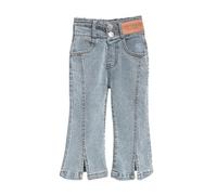 Toddler Girls Bell Bottoms Jeans Baby Girls Slim Fit Flared Denim Pants Kids Stretchy Skinny Bootcut Flare Trousers Trendy Casual Sweatpants School Outdoor Leisure Activewear