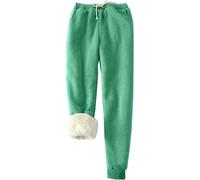 Toddler Girls Fleece Joggers Kids Plain Elastic Waist School Trousers with Pockets Adjustable Drawcord Waist Baggy Jogging Tracksuit Bottoms Baby Athletic Casual Sweatpants Activewear