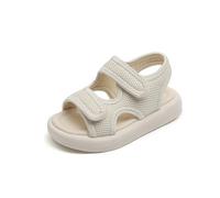 Toddler Girls Sandals Kids Open Toe Barefoot Flats with Adjustable Strap Baby Girl Soft Sole Anti Slip Mesh Slippers Summer Footwear Beach Shoes for Sports Outdoor