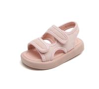 Toddler Girls Sandals Kids Open Toe Barefoot Flats with Adjustable Strap Baby Girl Soft Sole Anti Slip Mesh Slippers Summer Footwear Beach Shoes for Sports Outdoor