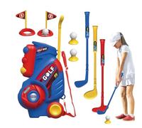 Toddler Golf Set, Portable Golf Club Set for Kids, PVC Fun Sports Toy for Children, Perfect for Backyard, Garden, Lawn, Home Indoor Play, Birthday Party, and Training, 22x13.5x36.5cm