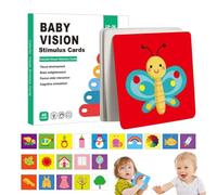 Toddler High Contrast Sensory Cards - Visual Stimulation Flashcardz | Educational Activity Toy for Babies 0-3, Cognitive Development Aid for Infantz, Learning Tool for Vision Training