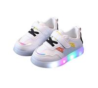 Toddler Light Up Trainers Fashion Kids LED Luminous First Walking Shoes Baby Girls Flashing Skate Tennis Running Sneakers Little Boys Non Slip Sports Casual School Shoes
