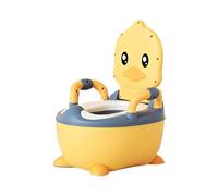 Toddler Potty, Baby Potty Trainer Toilet, Duck Shape Portable Travel Potty, Lightweight Easy-Clean Design, Compact Size, Perfect for Outdoor Camping, Kids Toilet Training, Travel Use, 22.5cm PVC