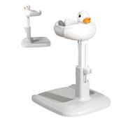 Toddler Shower Stand, Nursery Bath Support, Adjustable Height Anti-Slip Stand, 18.11x15.75x21.65-25.59 Inches, Ideal for Boys, Girls, and Children in Bathroom Routines