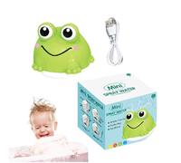 Toddler Shower Toys, Automatic Spray Water Frog, PVC Educational Interactive Bath Game with Light, Battery Operated Or Rechargeable, Preschool Learning Toy For Fun, 11.2x10x9.2cm