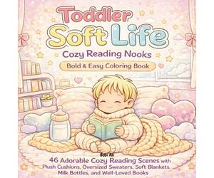 Toddler Soft Life: Cozy Reading Nooks Bold & Easy Coloring Book: Adorable Cozy Reading Scenes in a Cute Bold-and-Easy Style for Relaxation and Creative Fun (Toddler Soft Life™ Coloring Collection)