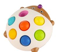 Toddler Squeeze Board Toy, Cute Hedgehog Shape, Sensory Fidget Calming Toy, Color Recognition Learning, Soft Safe Silicone, Educational Stress reliefs, Boys Girls Playroom Nursery Bedroom Use