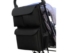 Toddler Stroller Cup Holder, Stroller Hangable Storage Bag, Large Capacity Stroller Pouch, 54x34x28 cm, Convenient Stroller Storage Pouch for Pram, Pushchair, and Carriage with Cup Holder