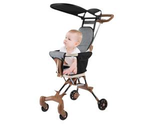 Toddler Stroller With Canopy, Lightweight Portable Stroller, Bi-Directional Seat Stroller, 20.47x16.54x35.43 Inches, Travel Toddler Stroller, Portable Toddler Stroller, Adjustable Canopy Stroll