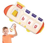 Toddler Toys Talking Flash Cards, Speech Learning Alphabet Card, 26.6/10.8/5.9 Inches, Word Spelling Games, Interactive Voice Pronunciation for Kids Ages 3-5, Multicolor