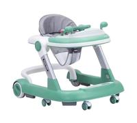 Toddler Walker, Baby Activity Walker, Foldable Push Walker, Built-In Feeding Tray, Safety Brake Wheels, Nursery and Backyard Use, 26x24x18 Toddler Walker Beige
